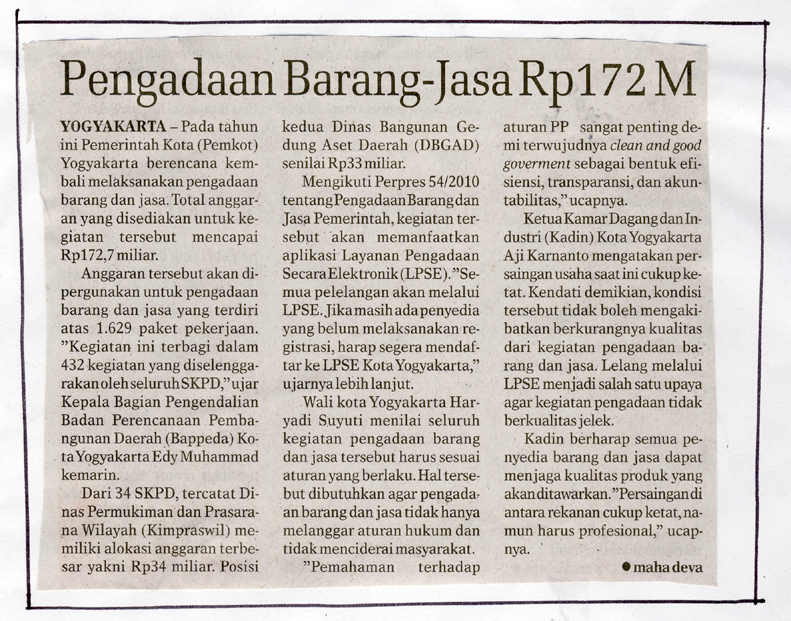 Kliping jogja terbaru